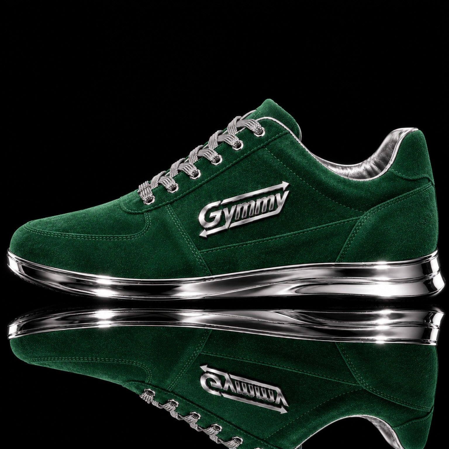 British Green Suede with Titanium Vault Chrome