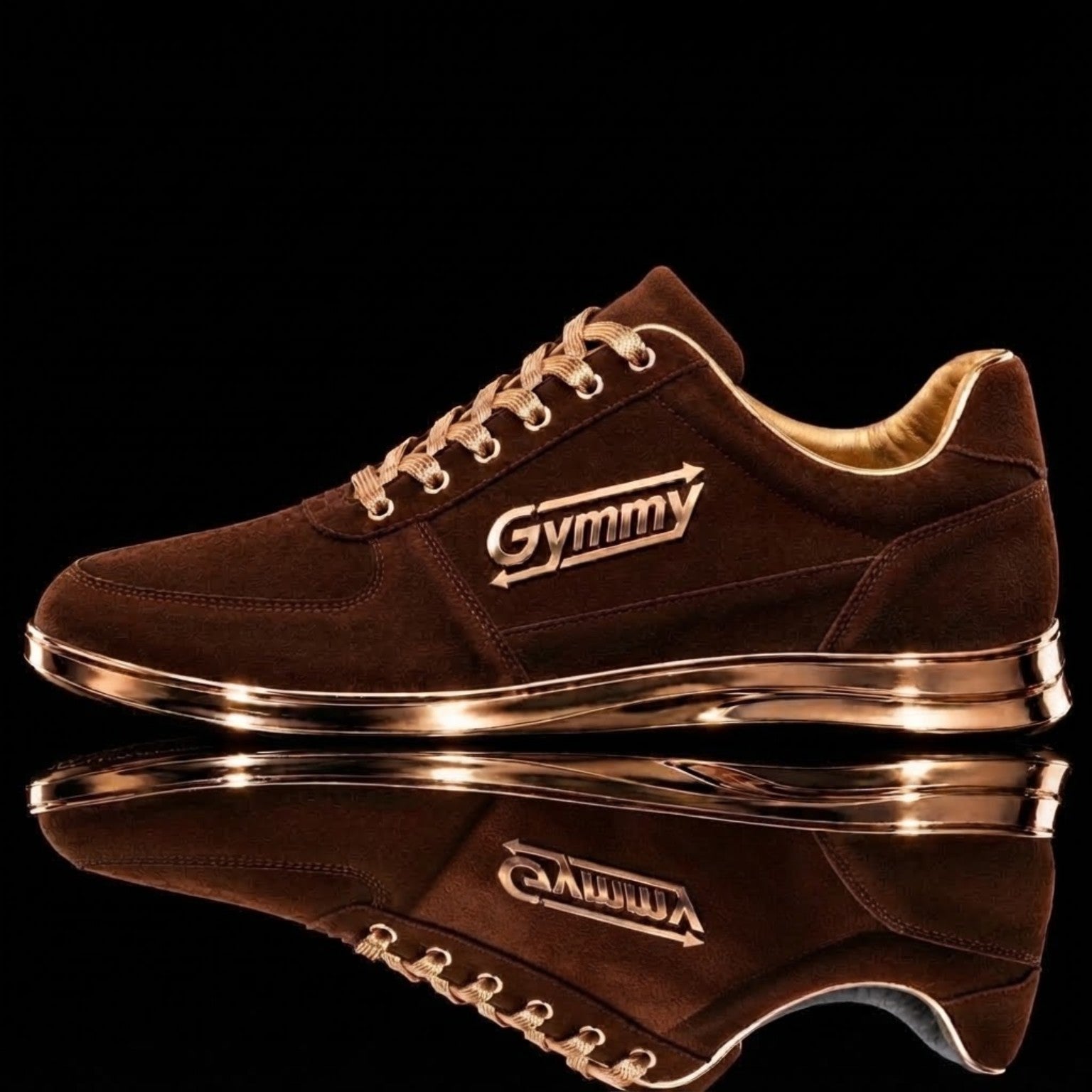 Mahogany Brown Suede with Bronze Bust Chrome
