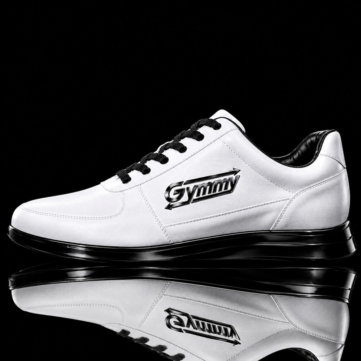 Mansion White Leather with Volcanic Black Chrome