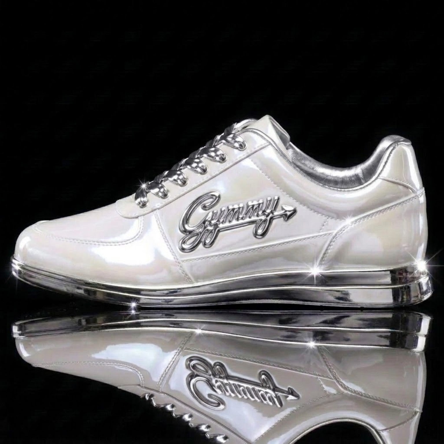 Blizzard White Reflective with Liquid Mercury Chrome