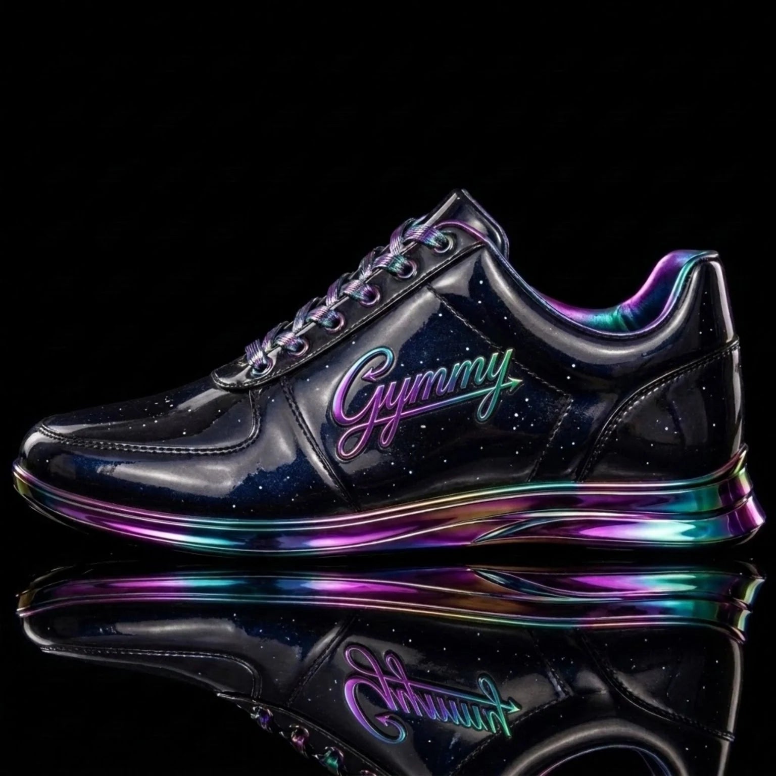 Galaxy Black Reflective with Aurora Borealis Chrome