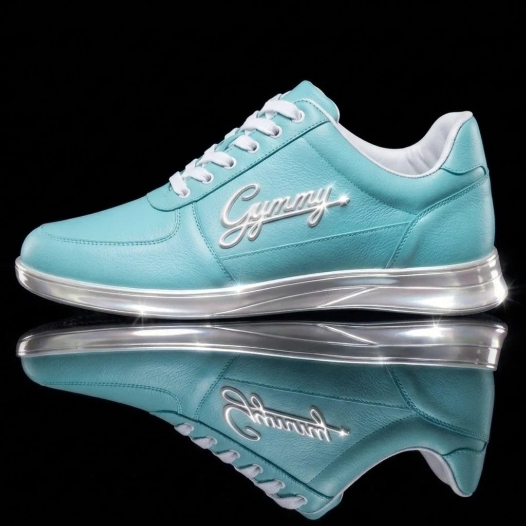 Sky Blue Leather with Pearl White Chrome