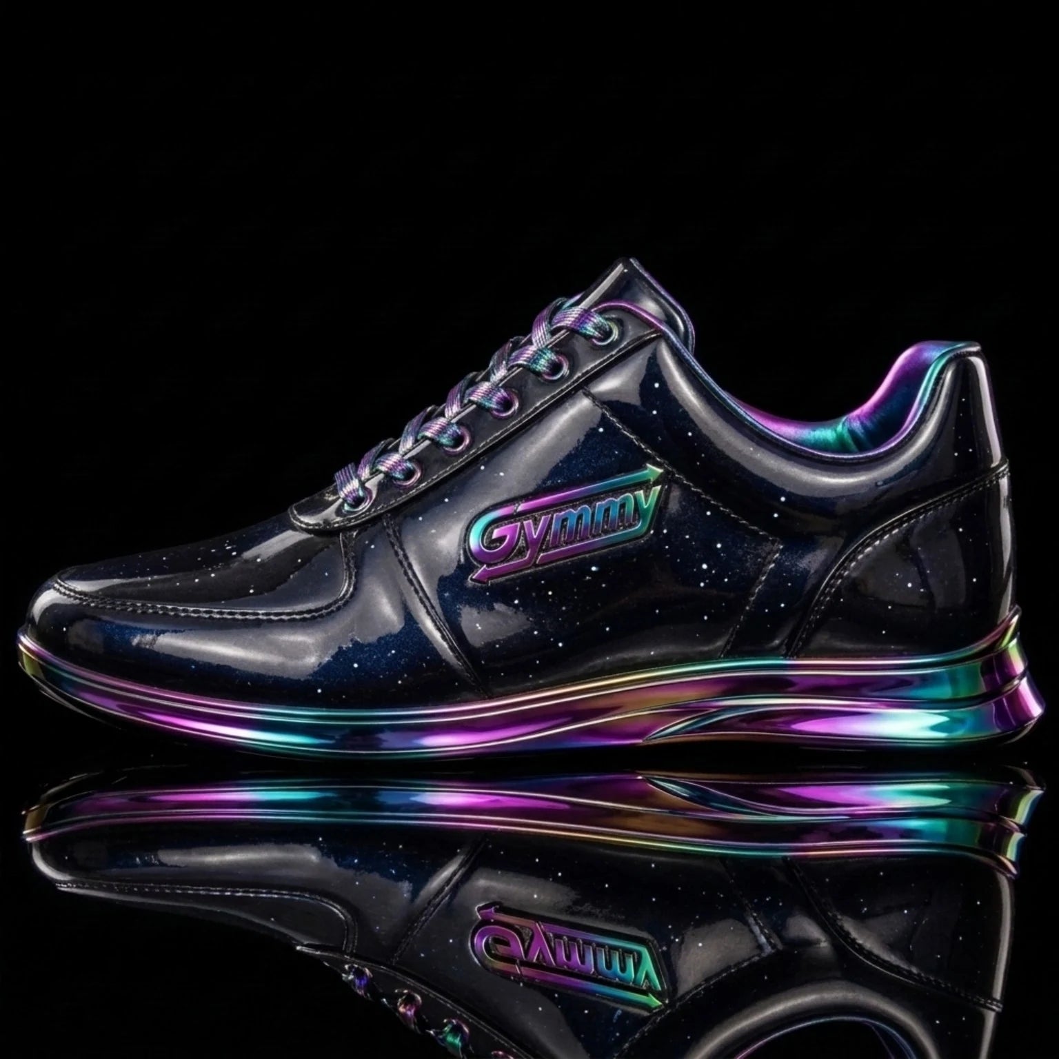 Galaxy Black Reflective with Aurora Borealis Chrome