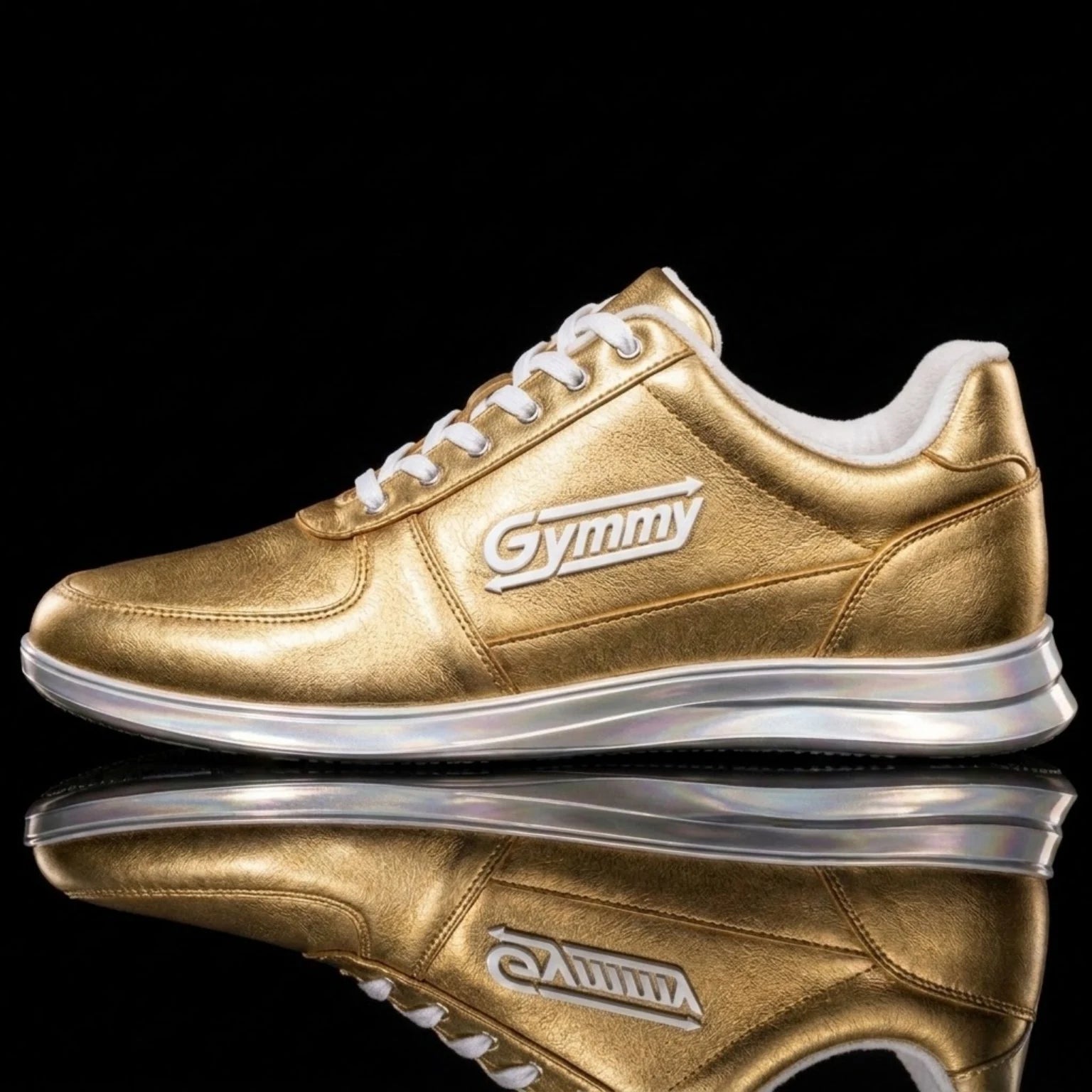18K Gold Leather with Quartz White Chrome