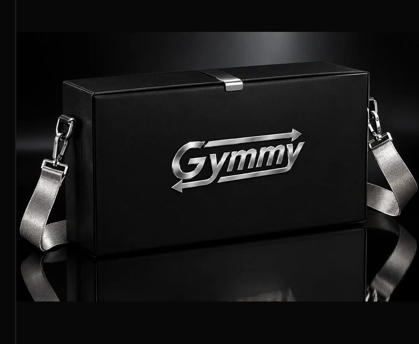 GYMMY VIP Attaché Case — Limo Black Matte with Silver Armor Chrome Foil